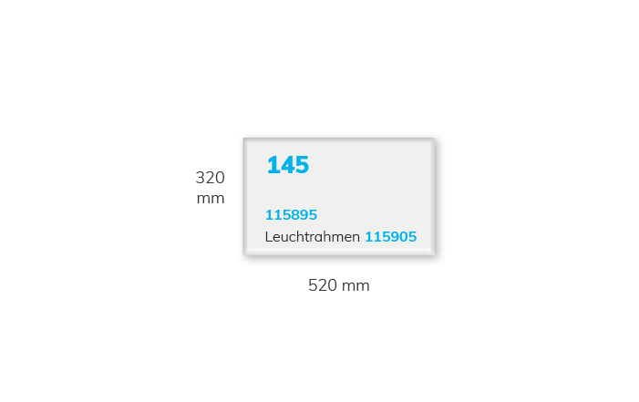 Infrarotpanel Premium Professional Maße