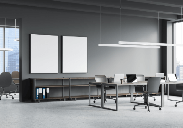 LED Leuchtenbau Büro