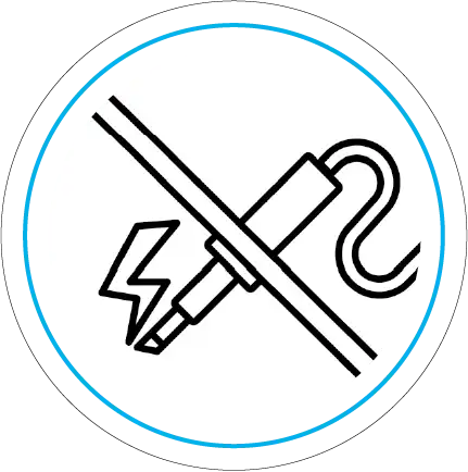 keine elektrofacharbeiten symbol