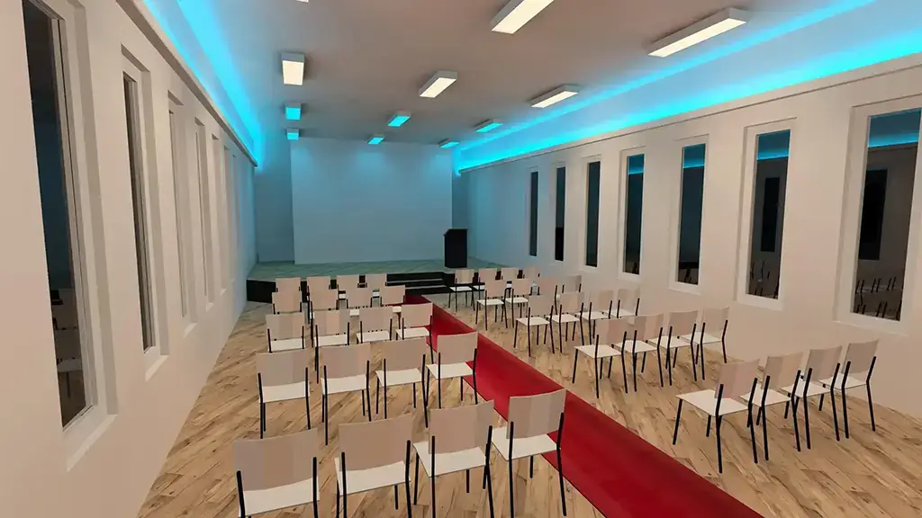 mehrzwecksaal led umrüsten