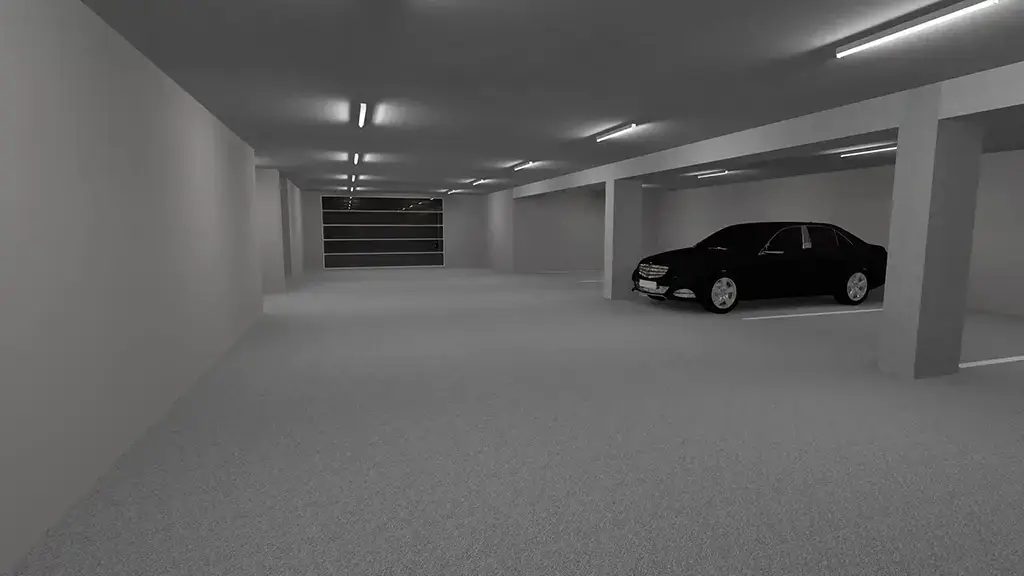 tiefgarage leuchtstoffröhren