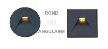 wandeinbauleuchte rund eckig